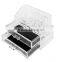 Wholesale Facotry Price 2-Tier Acrylic Cosmetic and Makeup Storage Case Organizer for acrylic drawer storage organizer