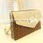2015 new style cotton fabric lady wallet, man leather wallet, wallet purse