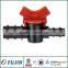 drip irrigation system plastuc gate valve in lawn and greenhouse