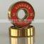Golden Titanium ZrO2 Ceramic electric skateboard bearings, electric skateboard