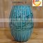 Small round ceramic flower vase for table decor