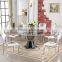 Manufacture cylinder glass dining table for hotel used