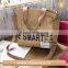 Washable Kraft paper tote bag / shoulder bag, real leather washable Kraft paper backpack