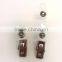 Badge Clip with PVC Tab, Stamping steel Metal Badge Clip with Vinyal Tab,