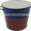 christmas ornament mini brown metal flower pot