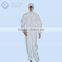 White color Microporous non-woven work disposable coverall