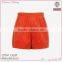 Fashion woolen winter wide leg ladies short pants in orange