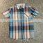 Kids boy stocklots checked short sleeve shirt