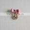 Women jewelry scarf charms wholesale,metal bag accessories with crystals