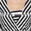 Stripe maternity long dress for pre-mam
