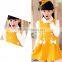 2016 new girls in autumn child bow double breasted Princess Dress skirts children A word skirt