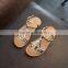 S16884A girls new design fashion flat summer sandals 2017