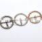 25mm 1inch metal alloy pin buckle big round belt bag buckles nickle,black,gold colors BK-085