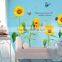 Sunflower Butterflies Wall Stickers Mural Art Decal Wallpaper Decor