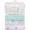 76*76cm 100% cotton newborn baby receiving blankets with silk ribbon for gift pack