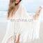 Beach Sexy Female Coat Fringed Shawl Knitted Blouse
