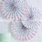 Colorful Design Sweet Party Paper Fan Flower Wedding Party Baby Shower Decoration