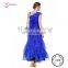 AB027 blue practice ballroom dresses waltz