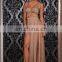 2015 ladies fashion max long sexy split sleevess drape zip dress