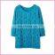 spring and antumn big size high elasticed lace half sleeves women's blouse lady top