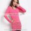 new fashion o neck long sleeve bodycon women slim sweater dresses