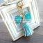 Korea Creative Diamond Flowers Fringed Keychain Car Hanging Bag