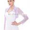 Stock Womens Ladies Long Sleeve Cropped Lilac Lace Shrug Bolero BP000049-4