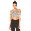 Latest fashion girls sports bra sublimation print sexy gym fitness bra