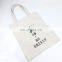custom design woman comfortable white canvas tote bag