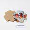 Sublimaiton MDF Wooden coaster with cork back cup coaster