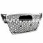 Chrome RS4 Style Front Bumper Grill Upper Grille 2009-2012 13 For Audi A4 S4 B8