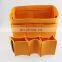 big space green color cosmetic handbag purse felt make up organizer bag