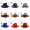 20colors fashion woman woolen jazz hat British classic flat hat European and American men women fedora hats flat-brimmed hats