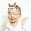 Baby Girl Rabbit Ear Headbands Cute Easter Day Bunny Nylon Hairbands 6colors