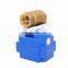 Good quality CWX-15 electric control valve 2-way 1/2'' brass DN15 DC12v CR01 two wires for water leakage