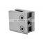 Stainless Steel 304 Flat Back Square Type Glass Clamp With Security Plate