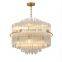 Luxury Glass Chandelier Gold Crystal Chandelier Pendant Lighting For Home Decor