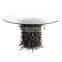 rectangle tempered glass with beveled edge     tempered glass top coffee table