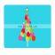 Promotion sales christmas sublimation coated tempered glass cutting board