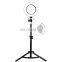 6 Inch Small Ring Fill Light for Mobile Video Selfie Ring Light with Tripod