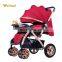 aluminum frame good quality vogue baby stroller with transparent wheels