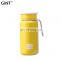 Hot selling Double wall mini insulated Milk bottle  Stainless steel  thermal mug potable tumbler Small Size with rubber ring