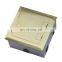 Stainless Steel under ground power and data floor socket box