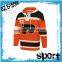 100% polyester high quality orange ice hockey jersey manufacturer