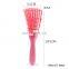 America African Tangle Knot, Dry Wet Curly Scalp Massage Comb Women Detangler Hairbrush for for Salon Hairdressing Styling Tool/