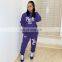 Wholesale Women's New Products Spring and Autumn New Letter Two-piece Set Fashion Casual Hoodie Set