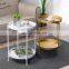 Nightstand Folding Nordic Storage Tray Organize Bedroom Furniture Bed Side Metal Gold Luxury Modern Nightstand Bedside Table