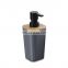 European Style bamboo bathroom accessories set and  bathroom accessories in black complete bathroom accessory set