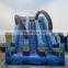 Colorful new design rainbow inflatable double lane slip slide commercial inflatable water slide for sale