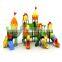Preschool custom kids outdoor playground equipment plastic slide for kids